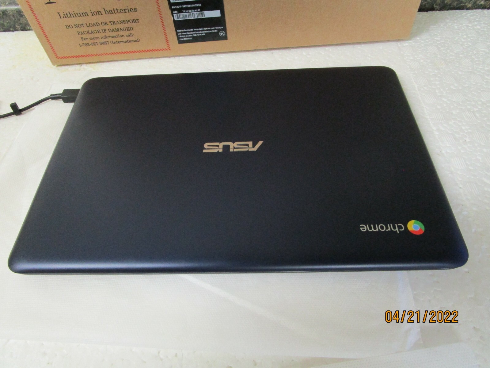 Asus C201P Chromebook – New Opened Box – BAD BATTERY