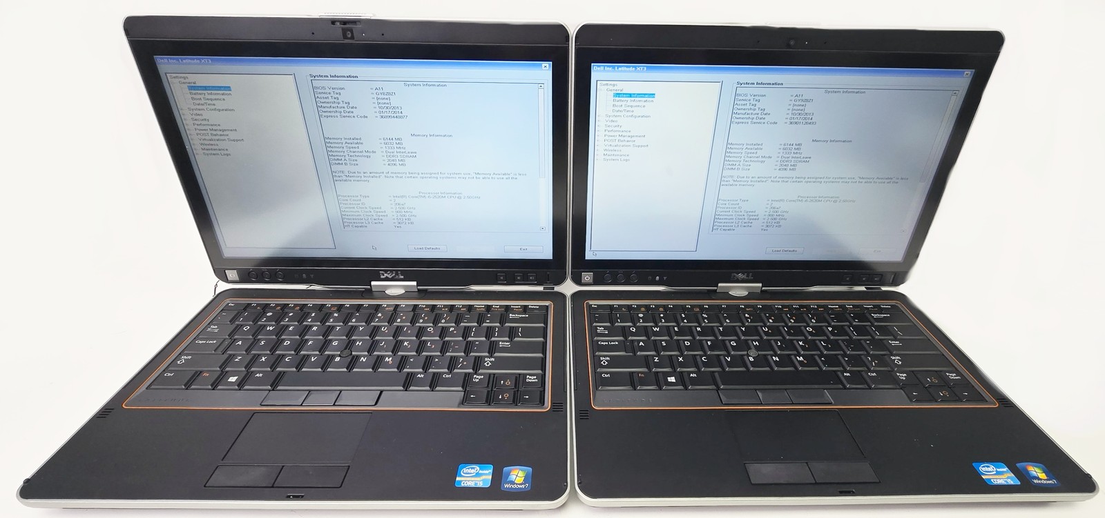 Dell Latitude XT3 Laptop I5-2520M 6GB No SSD/HDD Lot of 2
