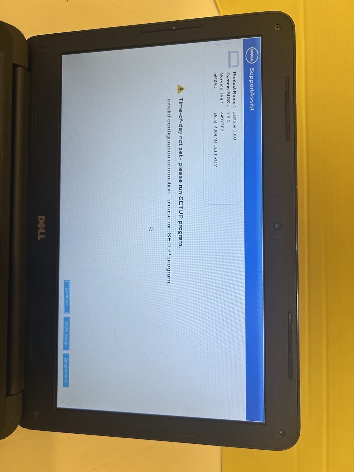 Dell Latitude 3380 Laptop i5-7200U 8GB R Boots to BIOS BIOS Unlocked F PART REPA