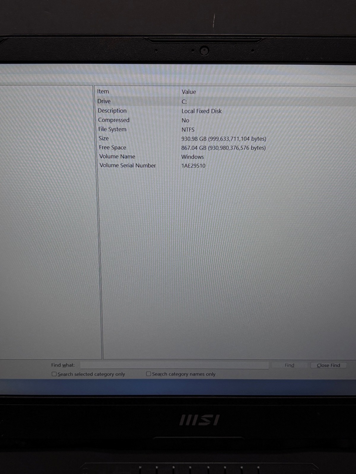 MSI Katana 15 B13VFK-817US Core i7-13620H 2.4GHz RTX 4060 16GB RAM 1TB SSD 15.6″