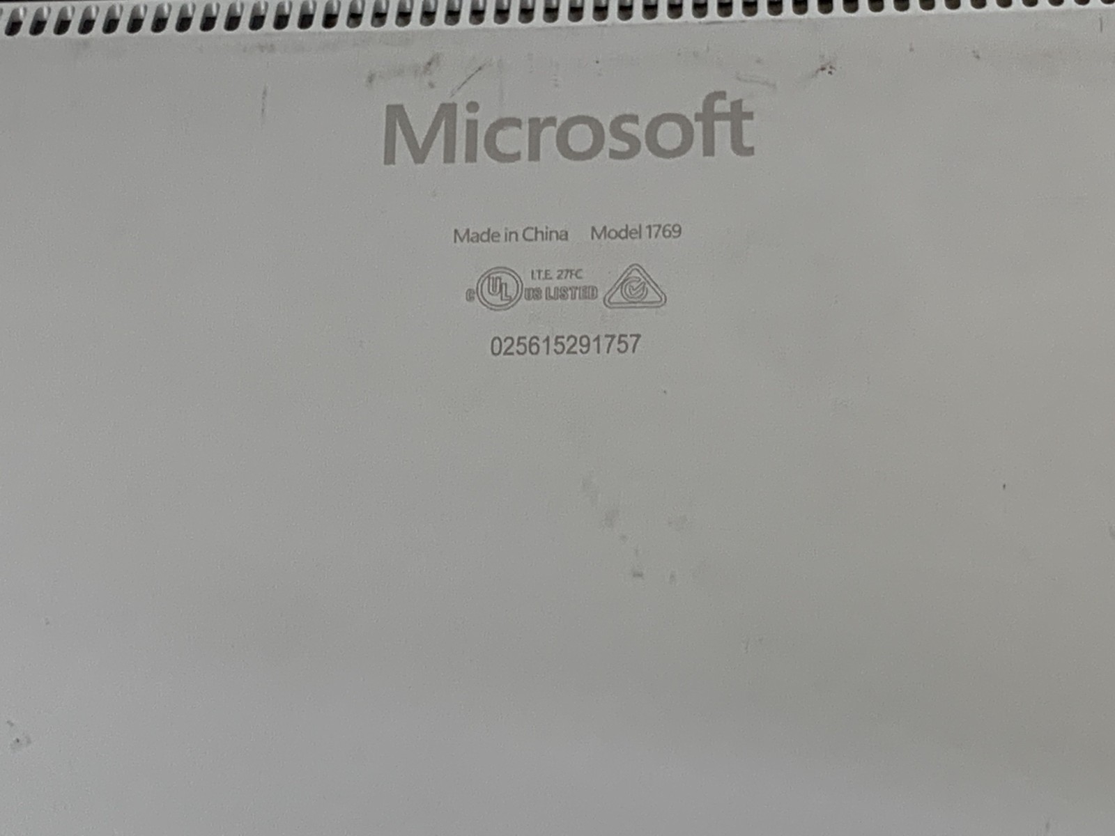 MICROSOFT SURFACE 2 1769 I7- 8650U@ 1.90GHZ 16GB RAM 512GB NVMe W11P W/AC *QTY