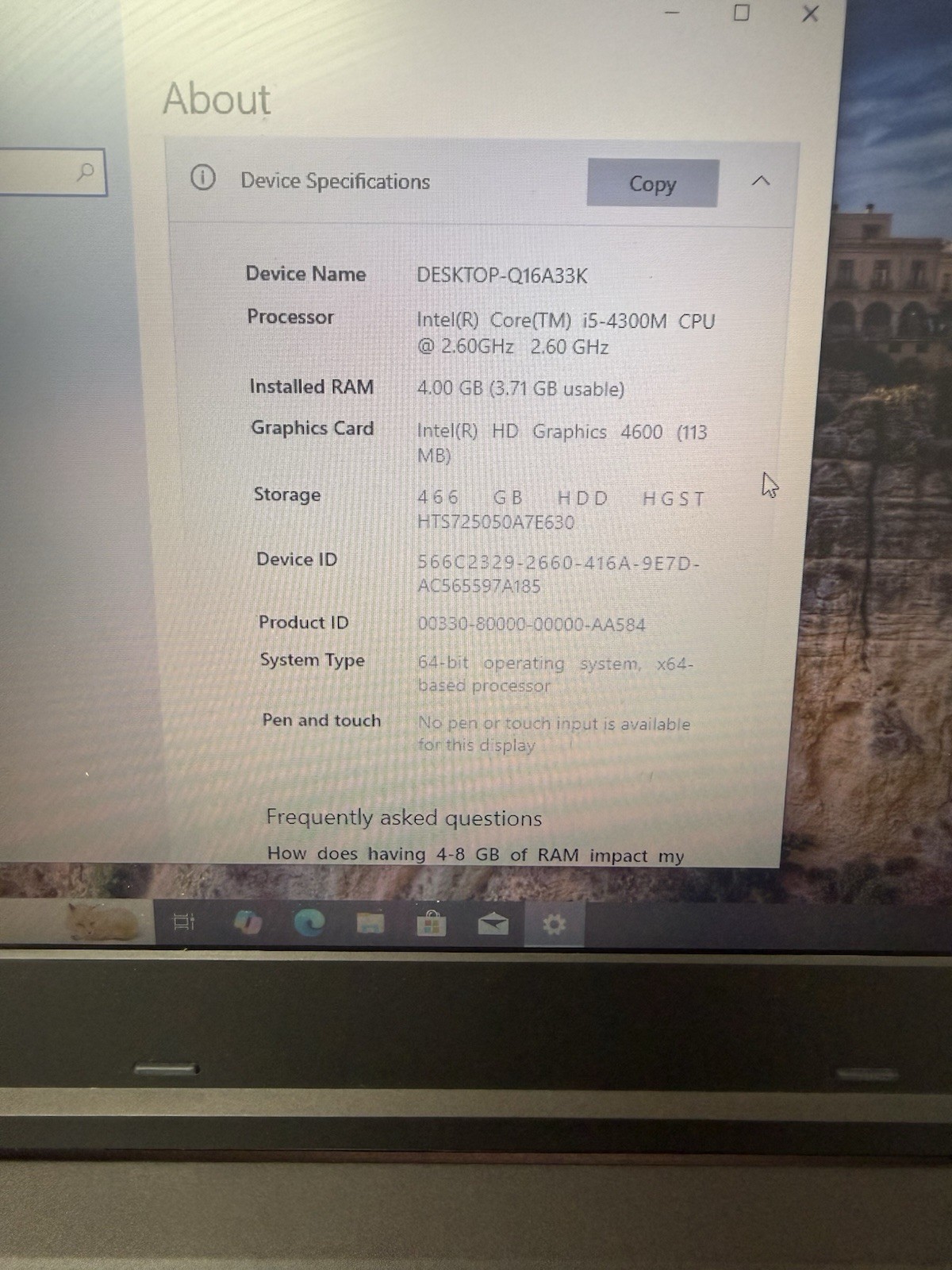 Lenovo ThinkPad L440 Laptop (Intel i5, 4GB RAM, 500GB HDD, Windows 10 Pro 2.6ghz