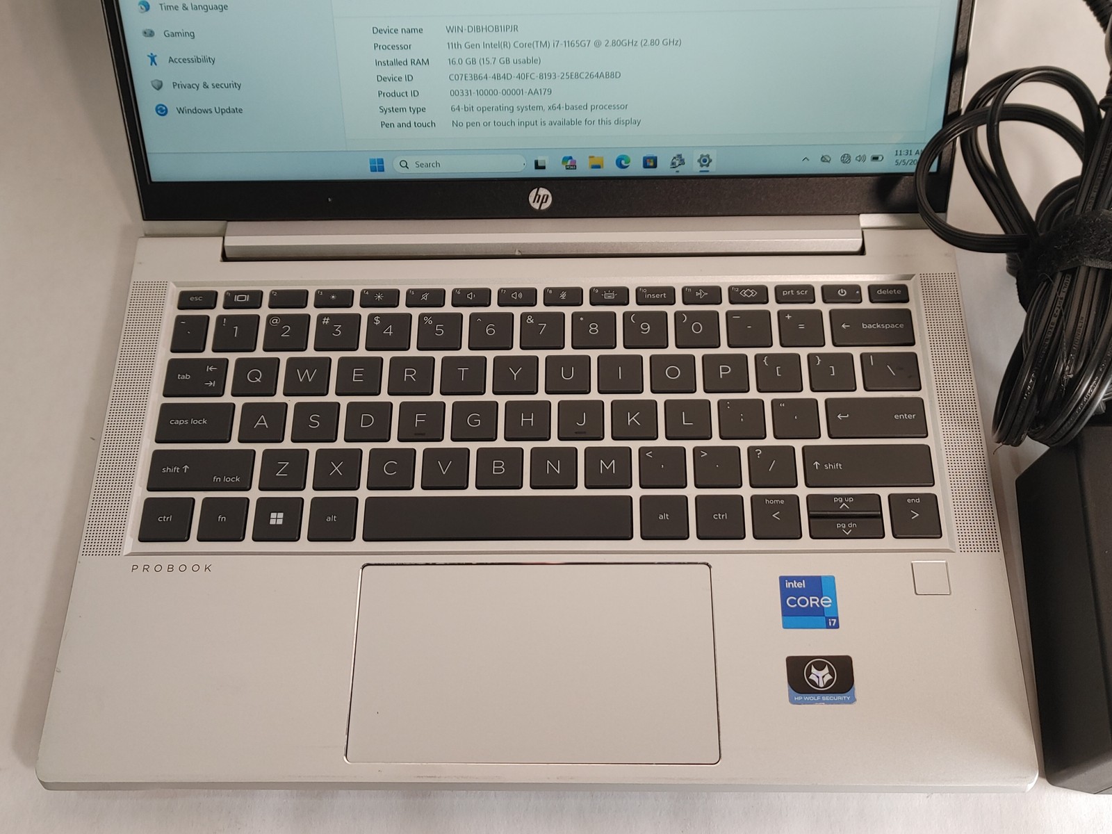HP ProBook 430 G8 Core i7-1165G7 2.80 GHz 16 GB DDR4 256 GB NVMe Windows 11 Pro