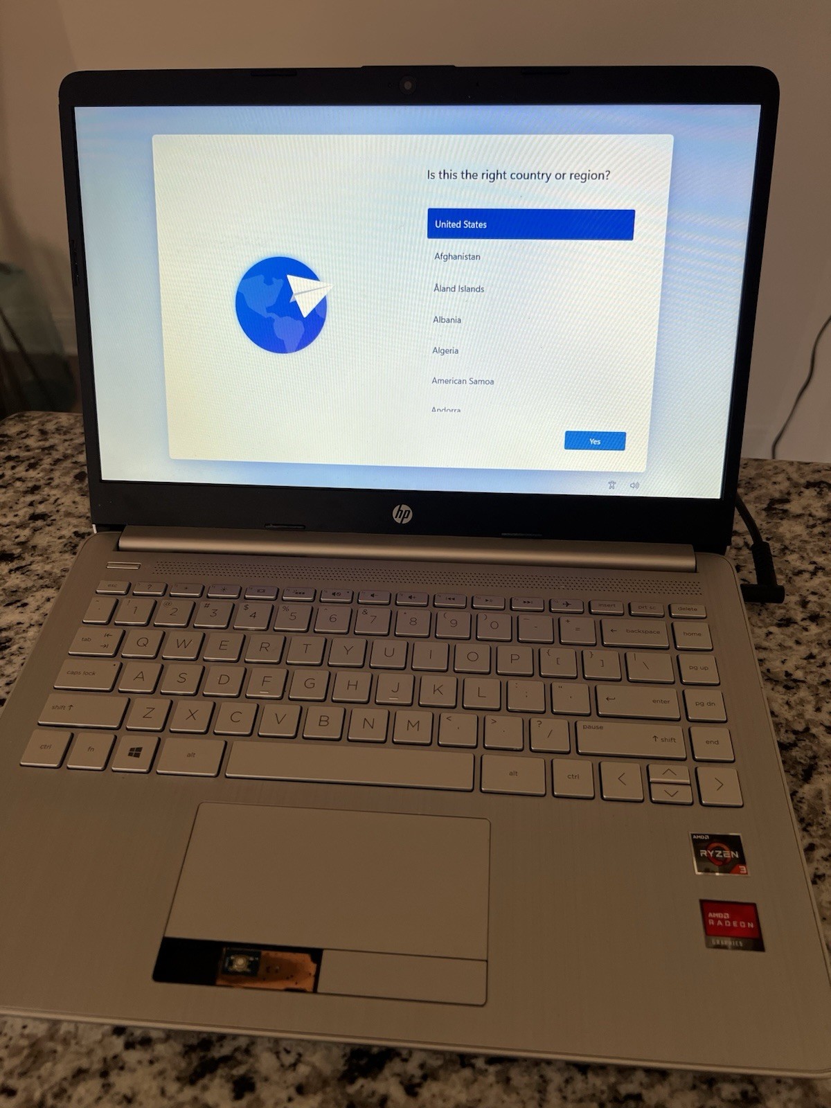 HP Laptop Model 14-DK1022WM; Used Condition, Works