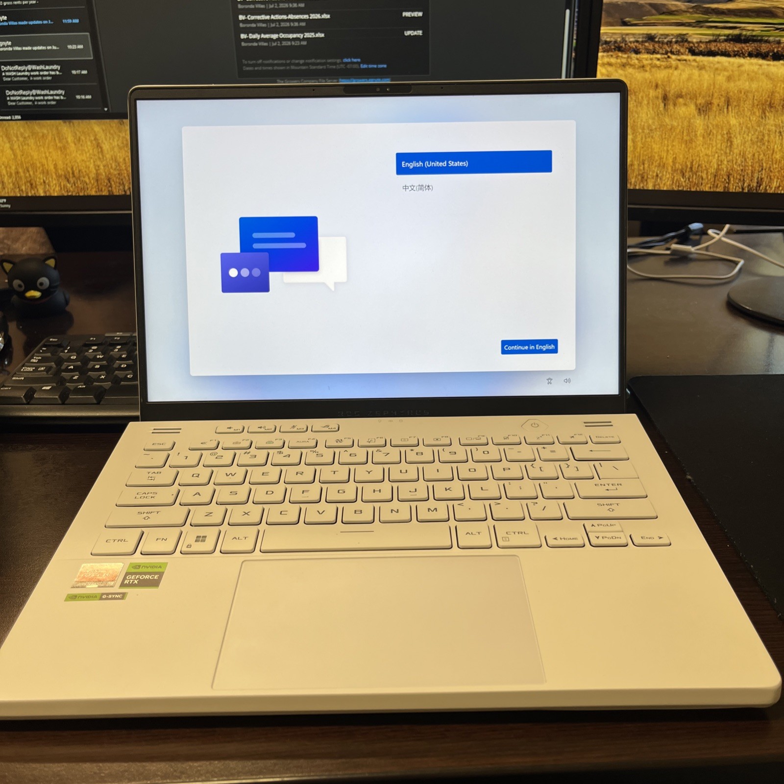 ASUS ROG Zephyrus G14 Ryzen 9 7940HS RTX4070 2023 Moonlight White