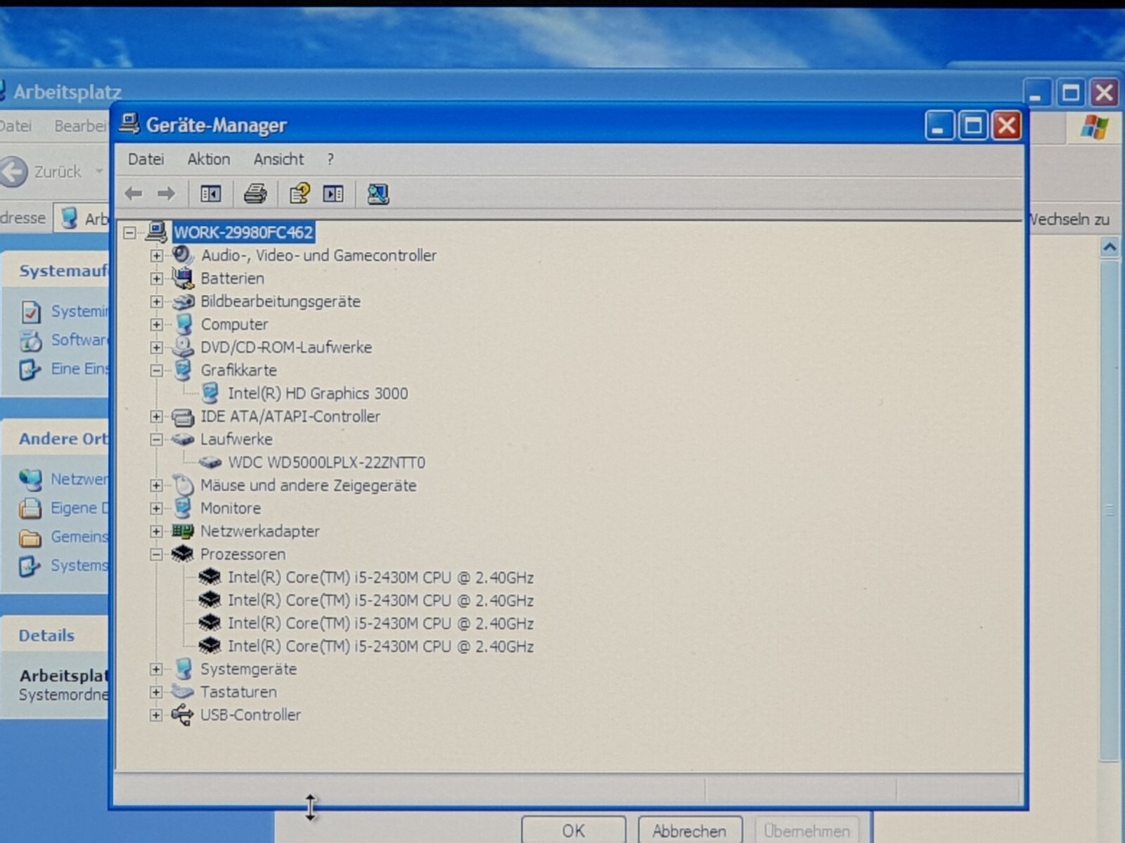 Samsung NP300E Windows XP Notebook i5-2430M 2.40GHz 500GB 4GB 15.6″ DVD FAULTY!