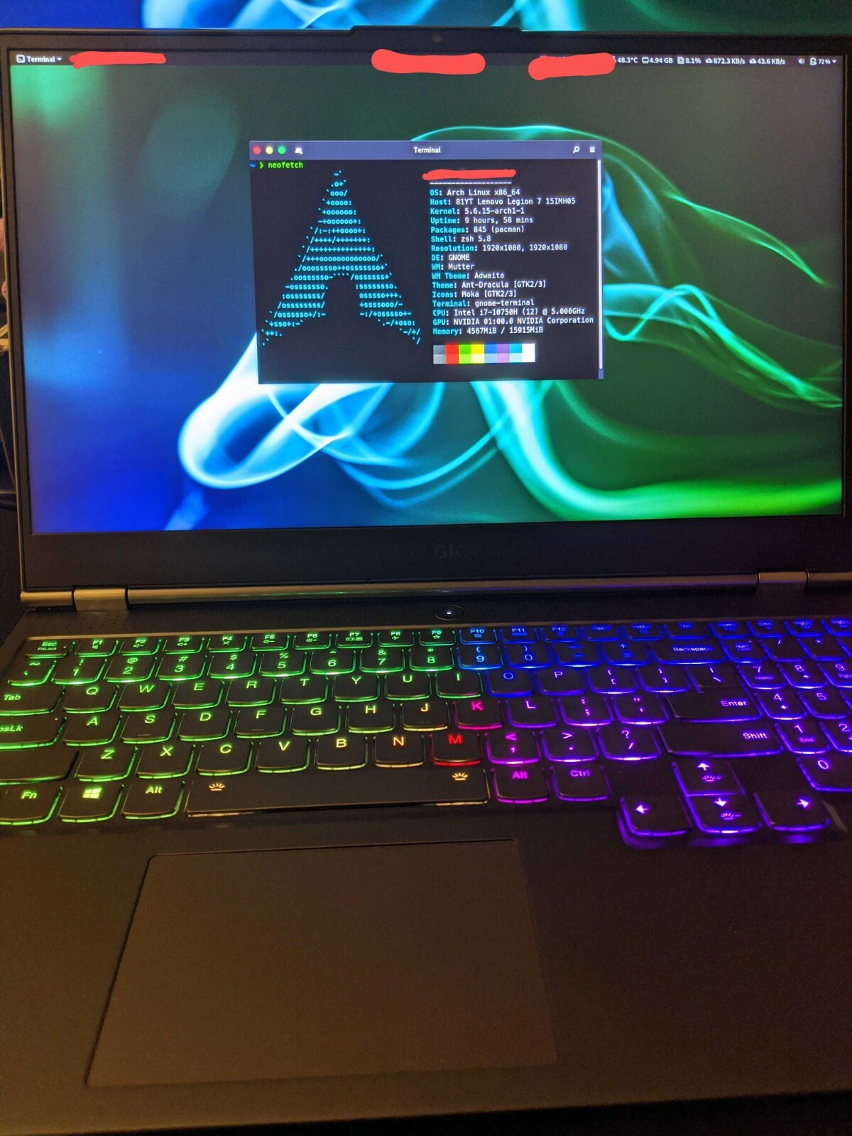 Lenovo legion 7i 15″ with Docking(ThinkPad Hybrid USB-C), Core i7 G10, 32G RAM