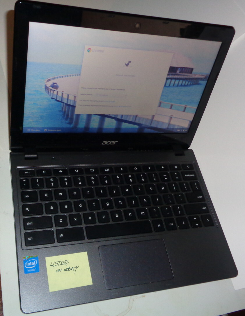 Compact Notebook Acer Chromebook C720 11.6″ Celeron 1.4GHz RAM 2GB SSD SPI 32GB