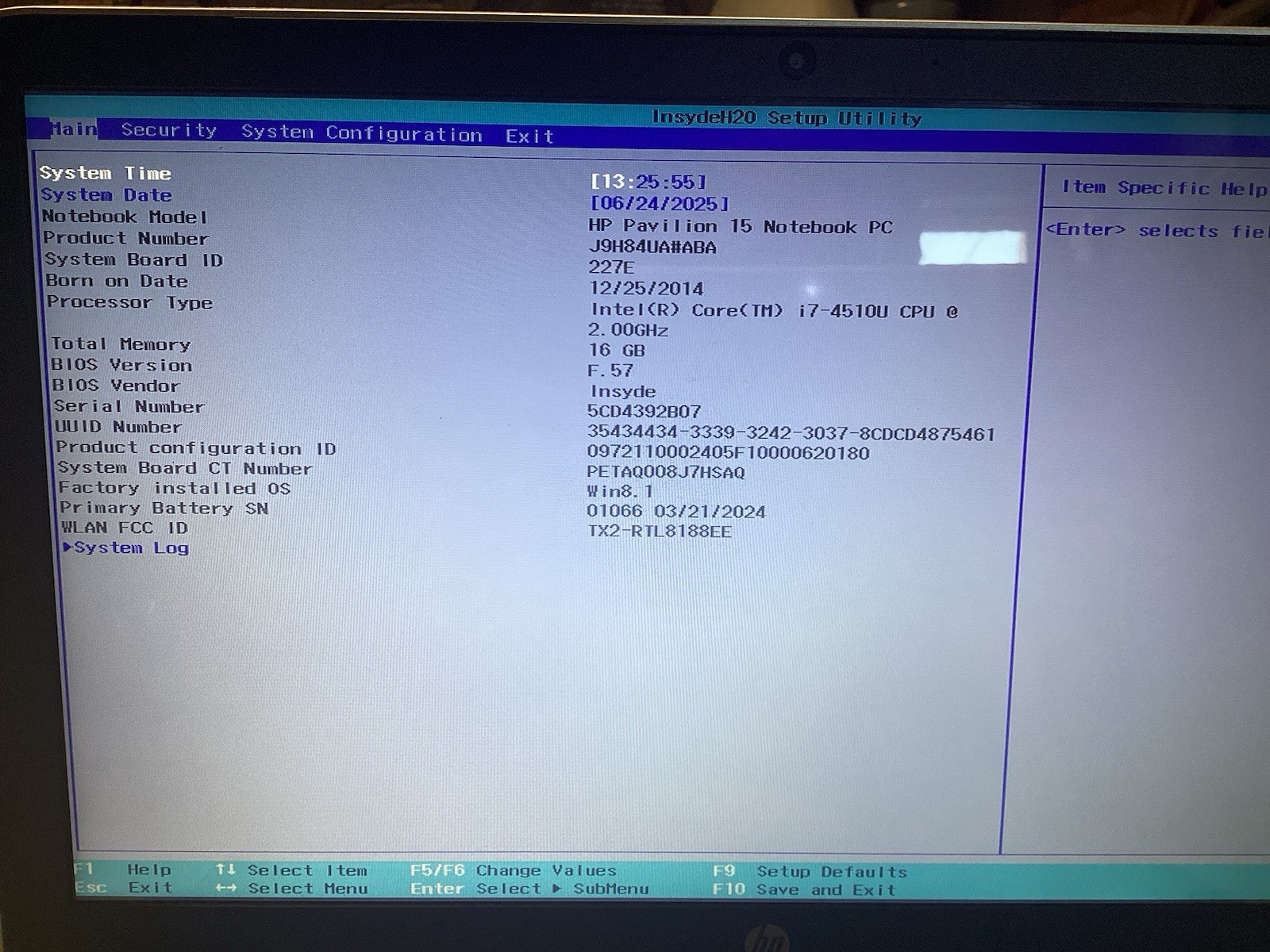 HP Pavilion 15 Notebook 15.6″ Core i7-4510U 2.00GHz 16GB 750GB HDD W10 Laptop