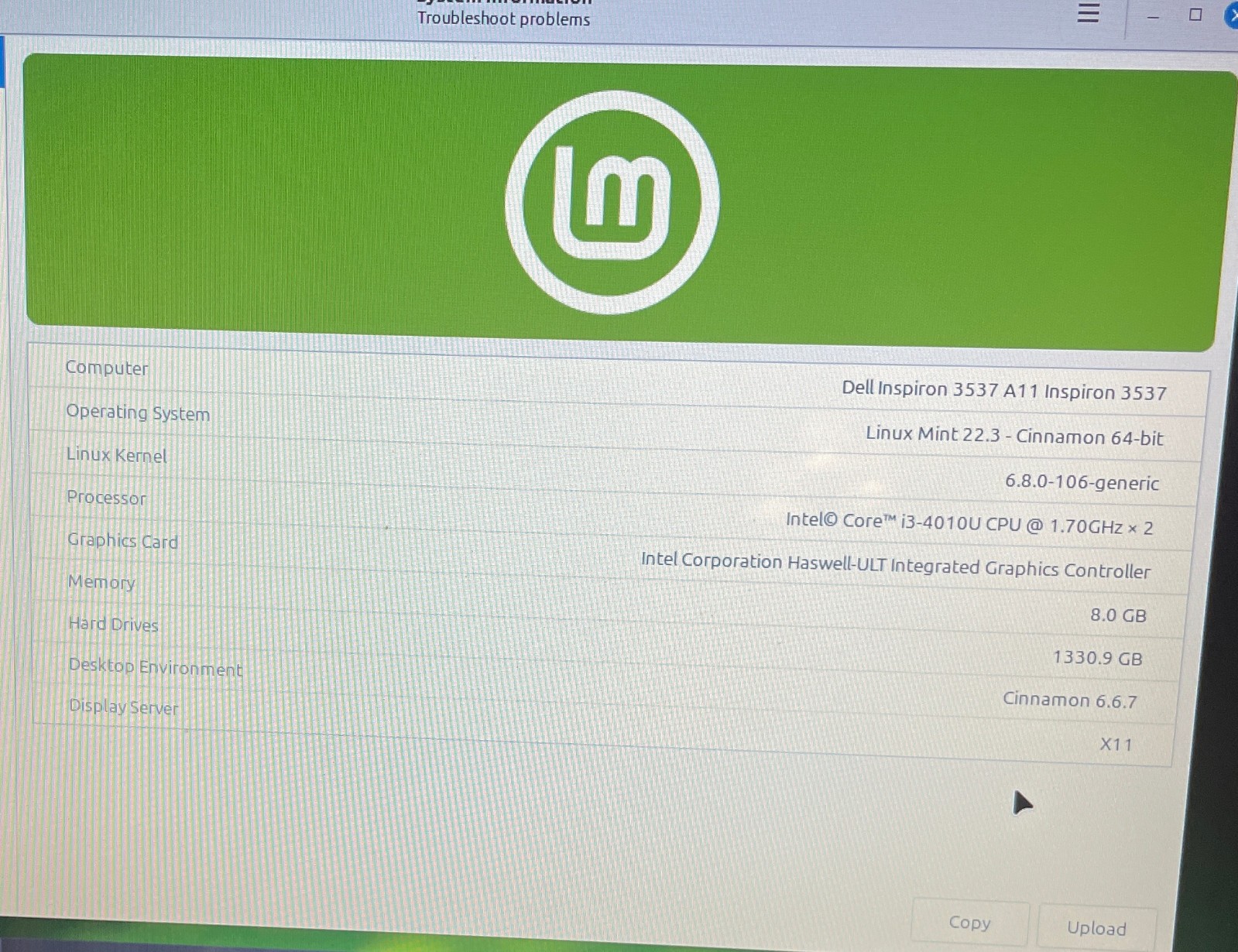 DELL INSPIRON 15-3537 Laptop 15″ i3 256gb+1tb Linux Mint 22.3-extras-16