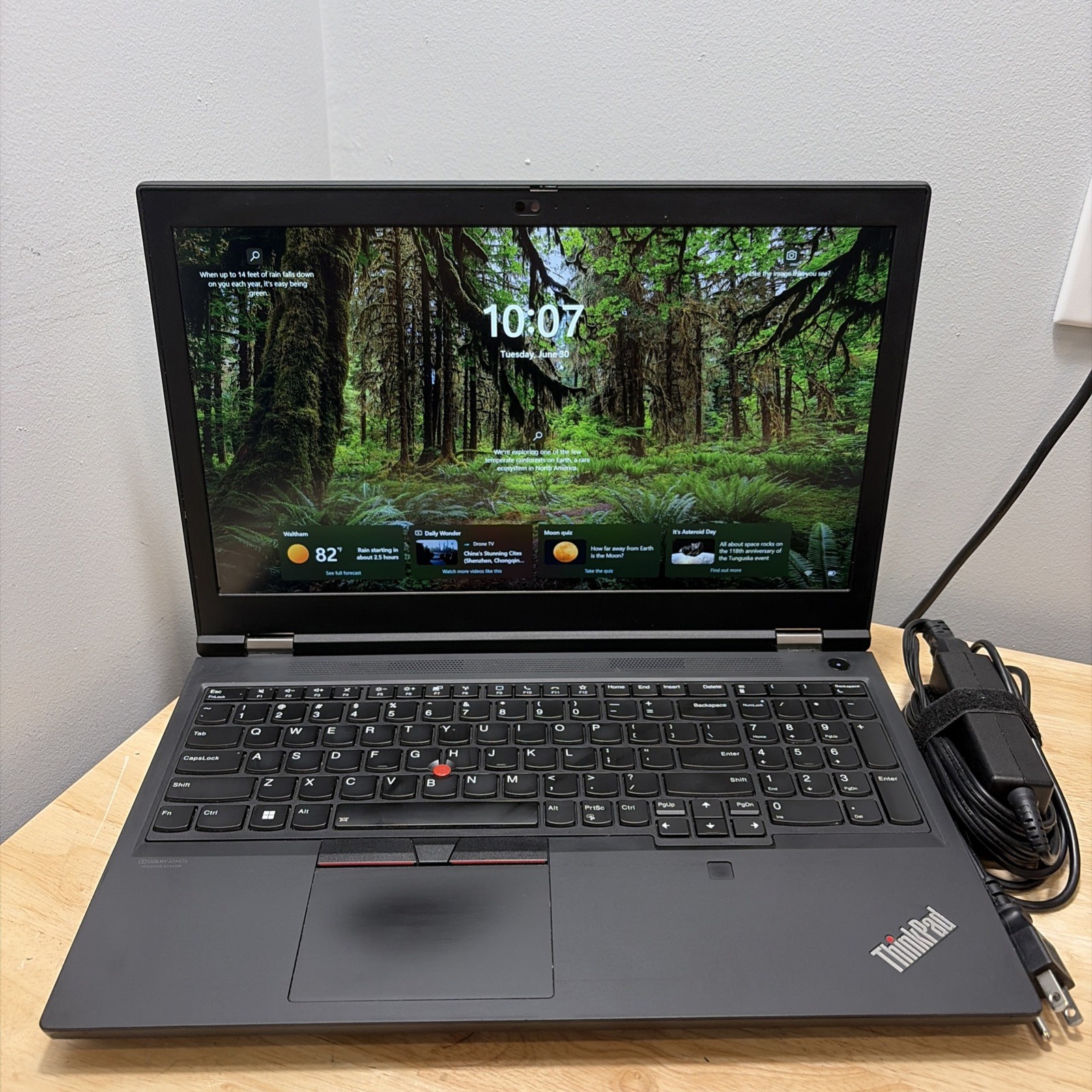 Lenovo ThinkPad P15 Gen 2i Core I7-11800H 2.3GHZ 64GB 1TB Nvidia RTX A4000 Read