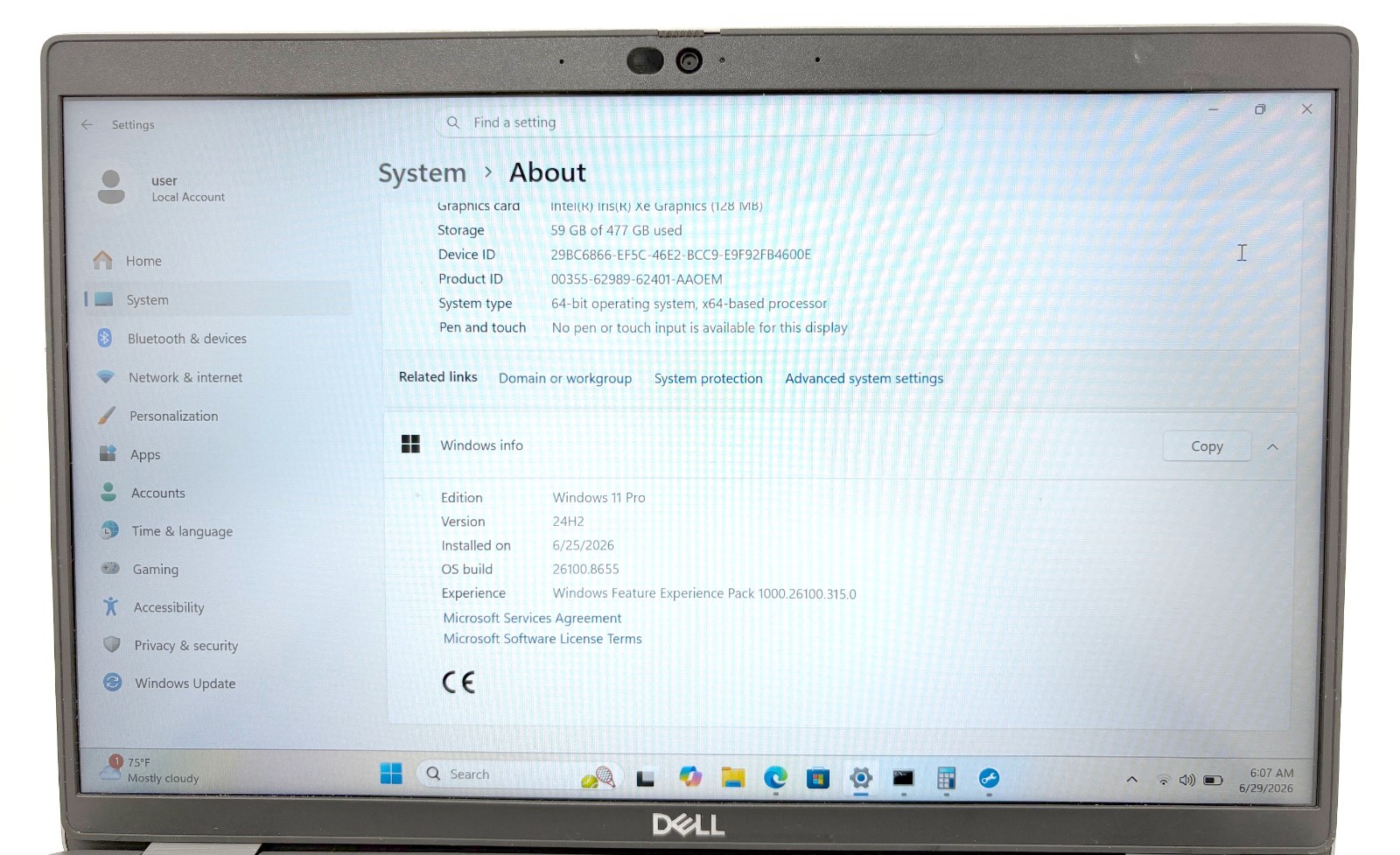 Dell Latitude 5430 14″ 512GB SSD 16GB RAM Win 11 Pro 4.2GHz i7-1255U; 6184126