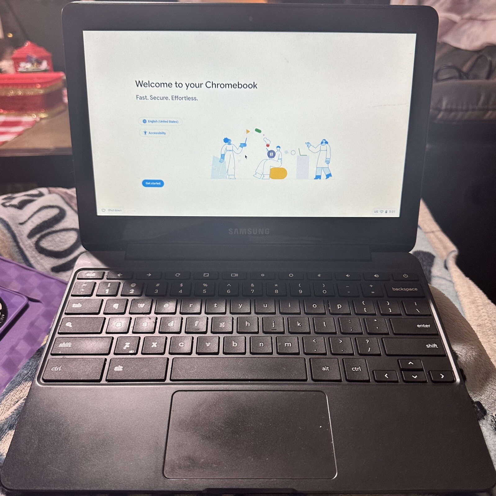 Samsung XE500C13-S02US Chromebook 11.6in. 4GB RAM 16GB SSD Intel Celeron Laptop