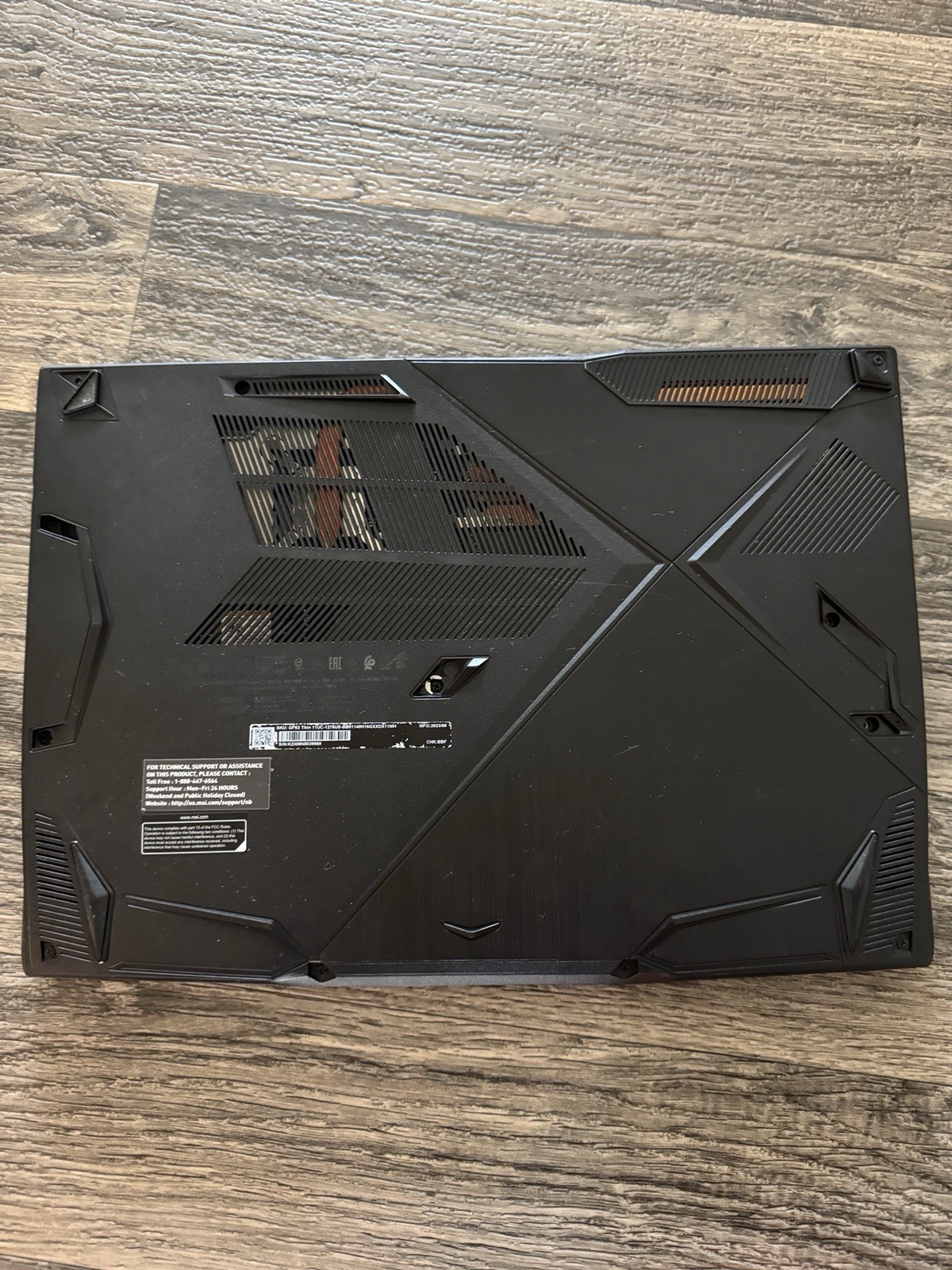 MSI GF66 Gaming Laptop i5-11400H 16GB SSD RTX 3050 W11