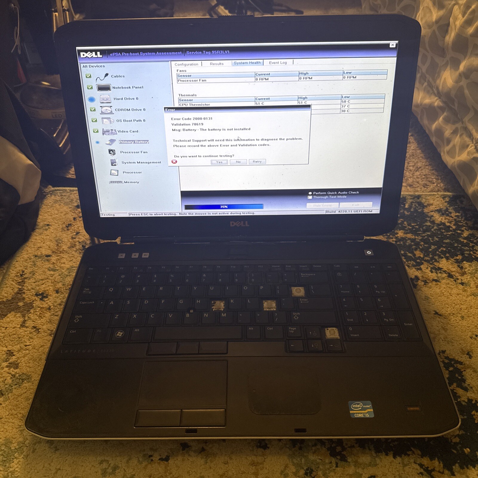 DELL LATITUDE E5530 Laptop INTEL i5