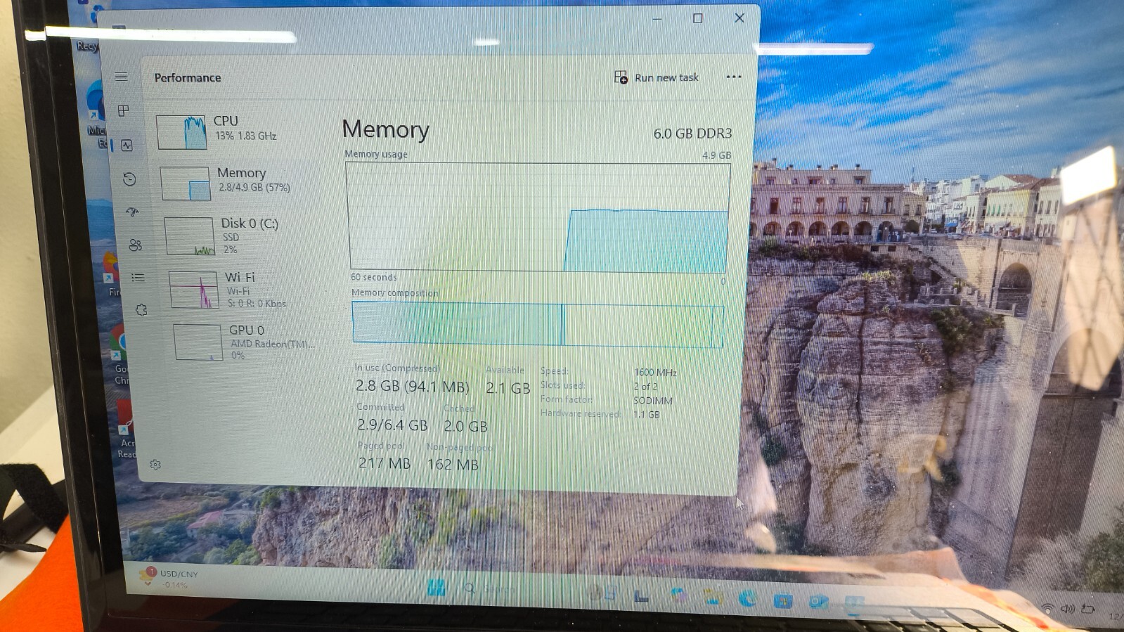 Dell Inspiron 5555 15″ Amd- A8-7256 6GB / 256 Gb SSD DVD Win11 home