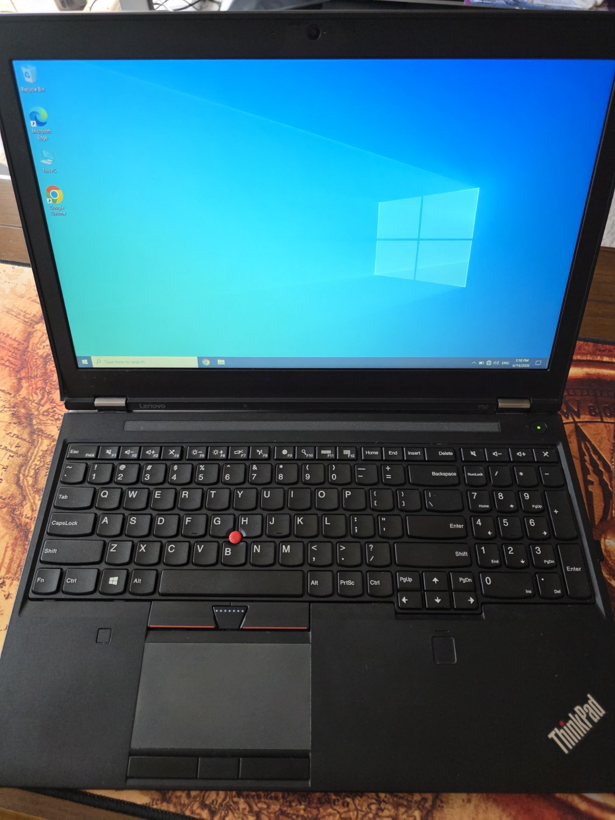 Lenovo ThinkPad P50 i7-6820HQ 8GB 512GB SSD Quadro M1000M Win 10 Pro READ