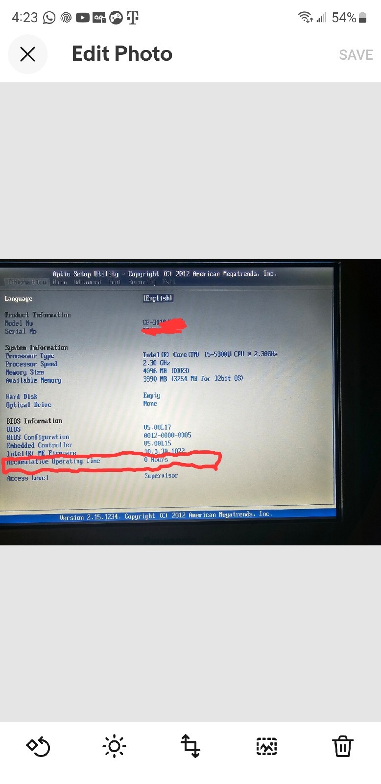 Panasonic CF-31 MK5, i5-5300U@ 2.30GHz✔️16GB✔️1TB SSD✔️WIN10P64B✔️ZERO HOUR✔️