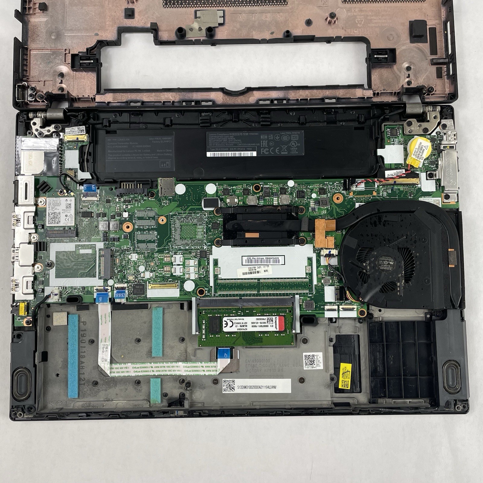 Lenovo ThinkPad T480 14″ i5-8350U 1.70 GHz 8 GB RAM No SSD/OS/AC – Missing DIMM