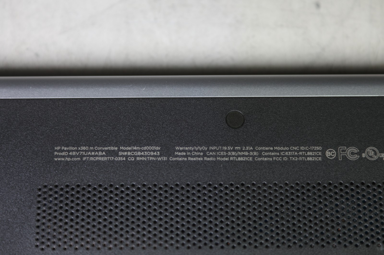 HP Pavilion x360 Intel(R) Core(TM) i3-8130U CPU 2.20GHz-8GB RAM-512GB HDD-NO OS