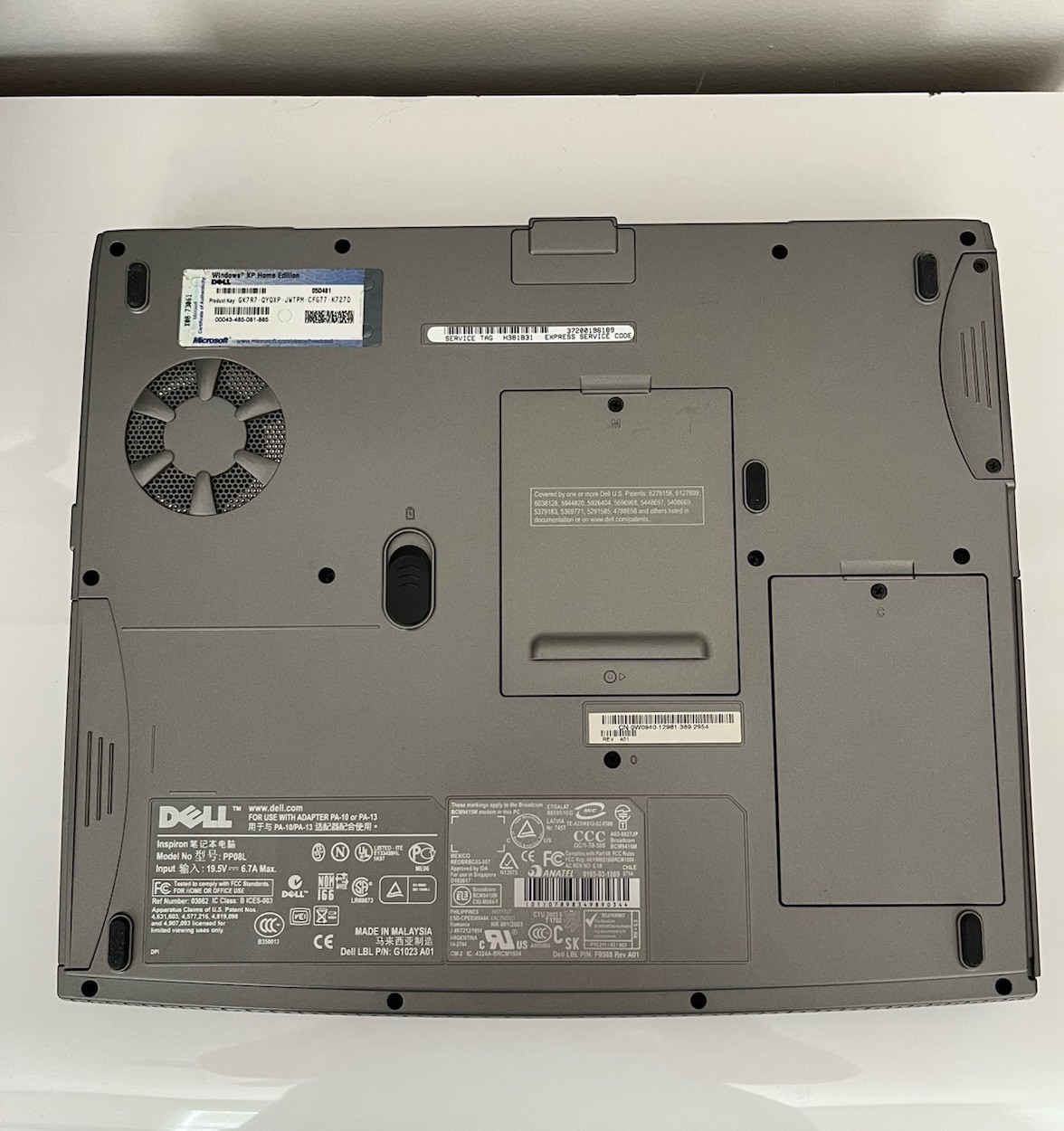 Dell Inspiron 5150 Laptop Intel Pentium 4 **DOES NOT TURN ON – FOR PARTS ONLY **