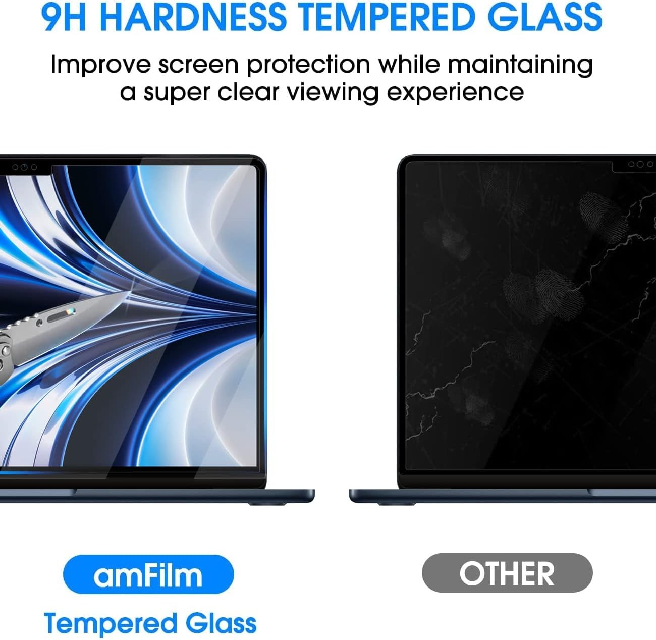 Screen Protector New MacBook Air 13.6 inch(2025, M4)(2024, M3) Tempered Glass