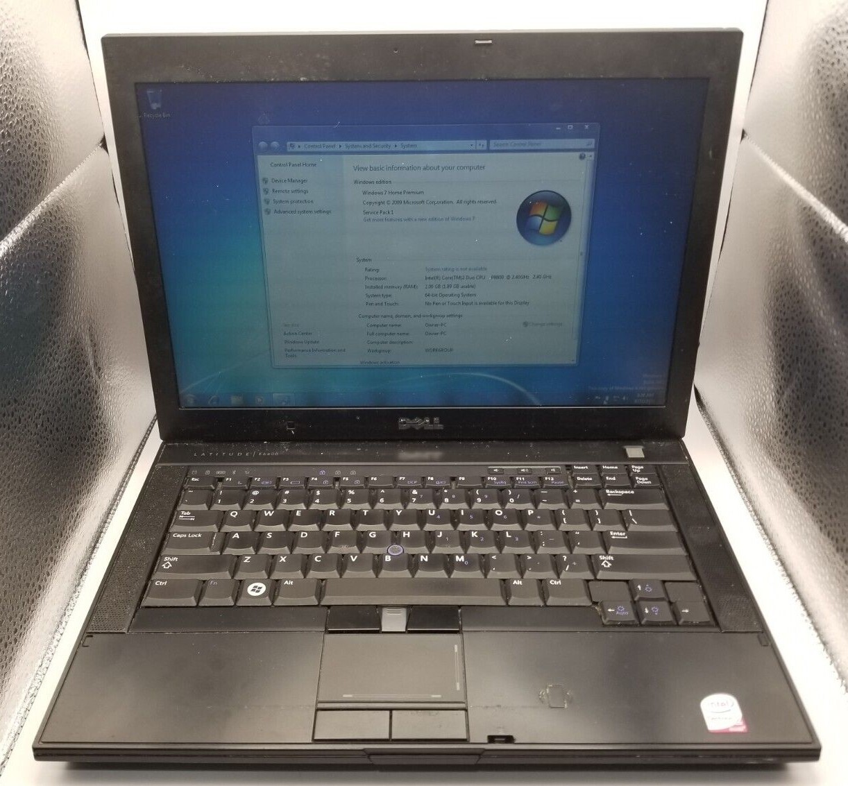 Dell Latitude E6400 14.1″ Laptop Intel P8600 2GB RAM 250GB HD AS-IS PARTS REPAIR