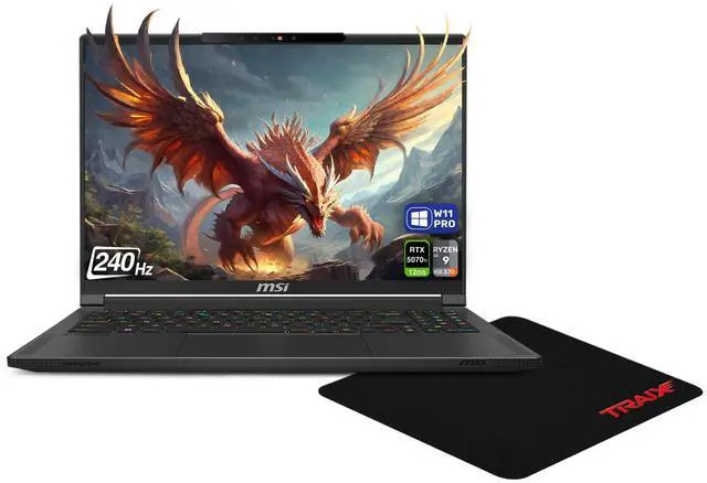 MSI Stealth A16 AI+ AMD Ryzen AI 9 HX-370 32 GB LPDDR5x RAM 1TB PCIe SSD 16in