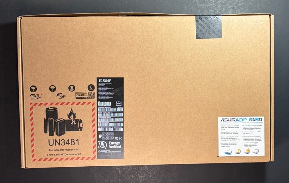 ASUS Vivobook E1504F BLACK [ 15.6 FHD + 8GB RAM + 256GB SSD + Win 11 Home ] NEW