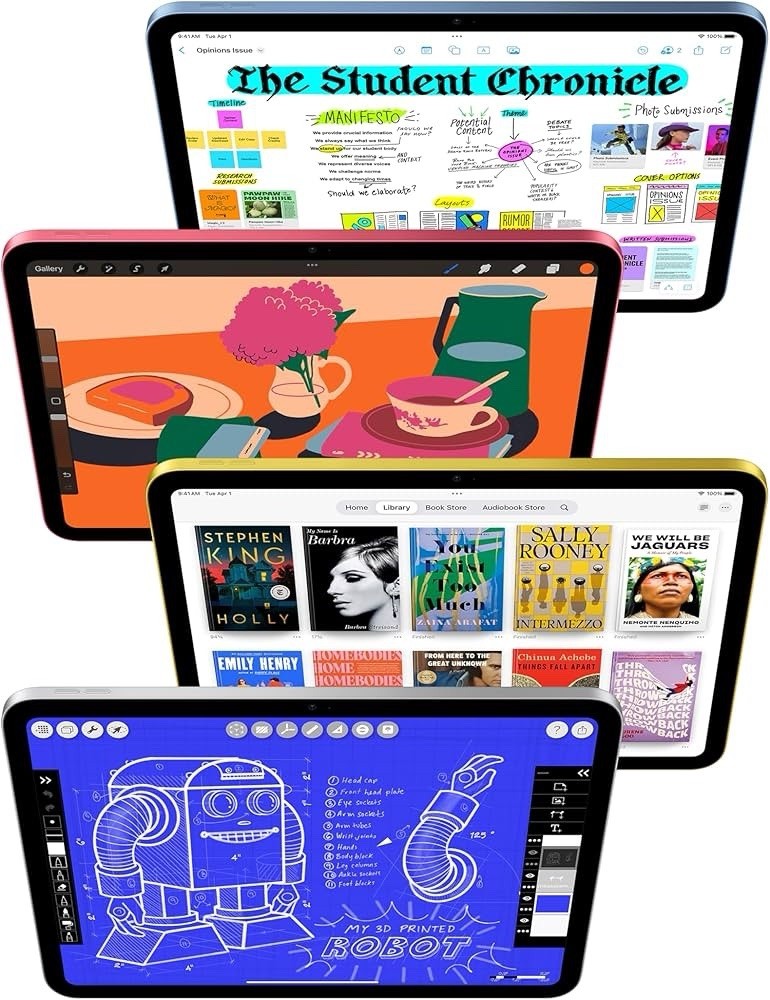 Apple iPad 11″ Liquid Retina Blue A16 Wi‑Fi 128GB USB-C Apple Pencil Support