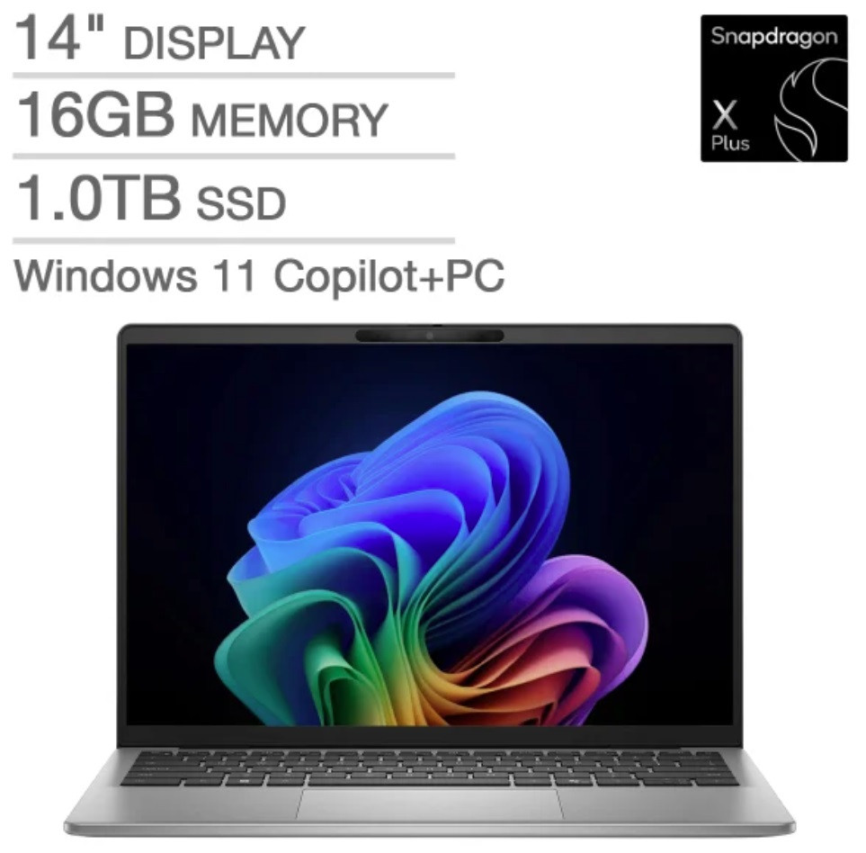 Dell 14 5441 14″ WUXGA Snapdragon X Plus 16GB 1TB SSD W11H Copilot+PC