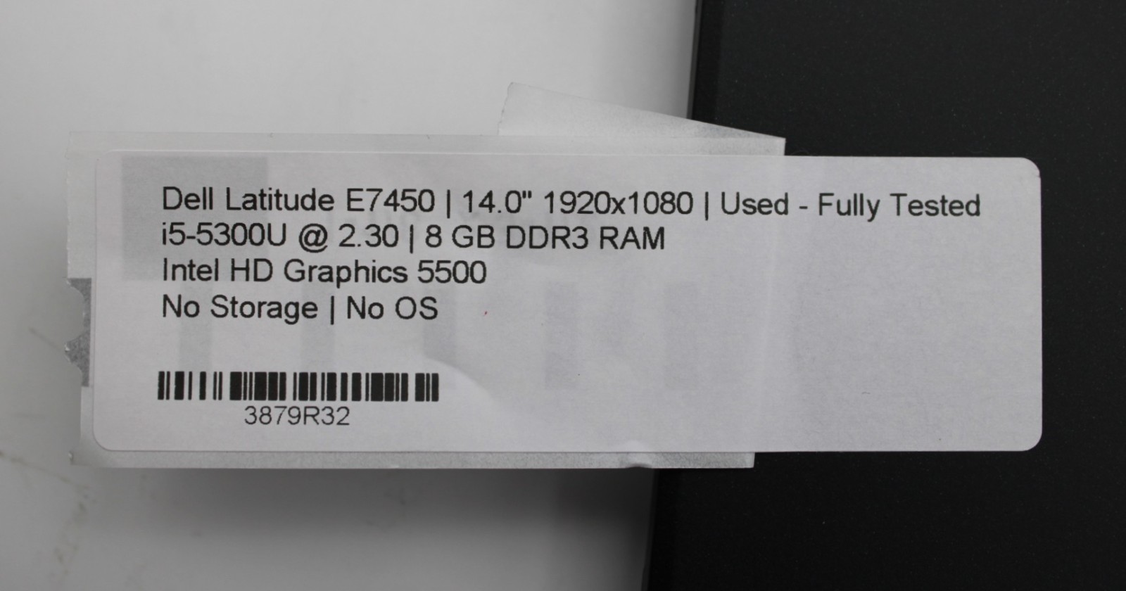 Dell Latitude E7450 i5-5300U@2.3GHz 8GB DDR3 NO STORAGE OR OS *USED/TESTED*