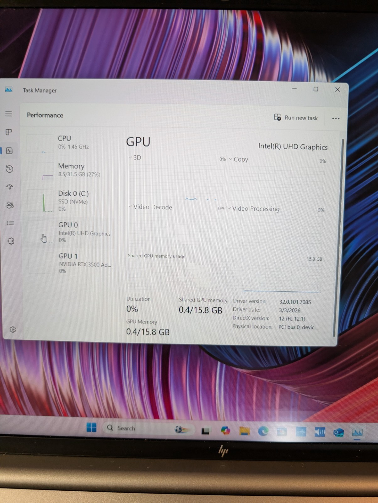 HP Zbook Fury 16 G11 32GB 1TB Intel i9 13th Gen Nvidia RTX 3500 Ada