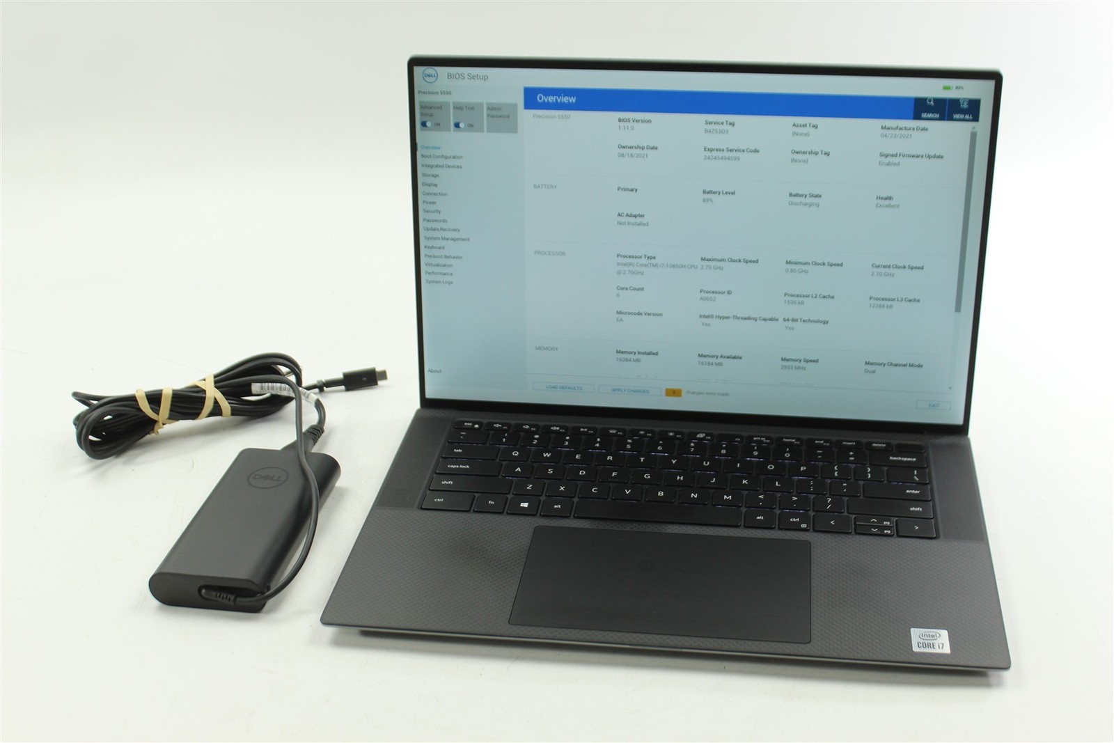 Dell Precision 5550 15.6″ i7-10850H 2.7GHz 256GB SSD 16GB RAM W11P T1000