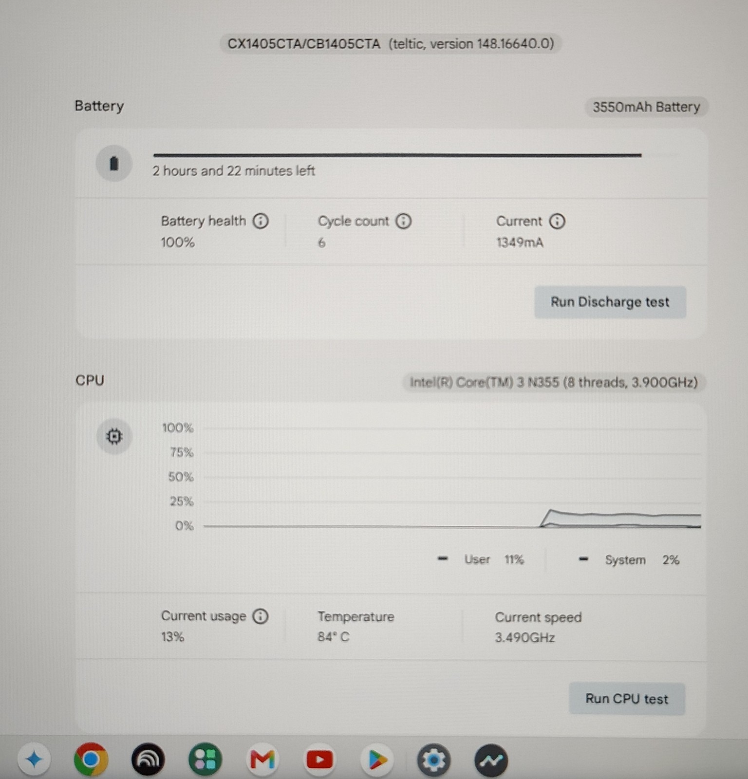 ASUS 14″ FHD CX14 Chromebook Plus Laptop with Google AI Intel Core 3 128GB 8GB