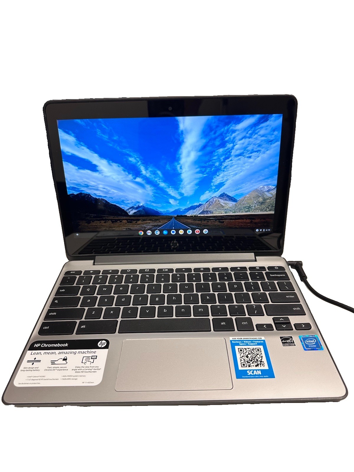 HP Chromebook Touch 11-V025wm Celeron N3060 4GB Ram 16GB
