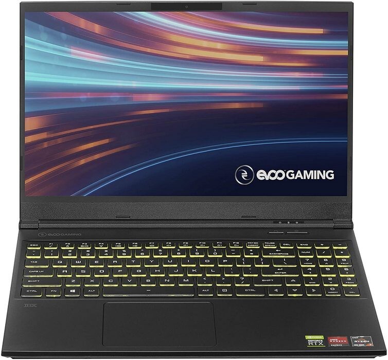 EVOO EG-LP7-BK Gaming Laptop, 15.6″ FHD, R7 4800H, RTX2060, 16GB RAM, 512GB SS