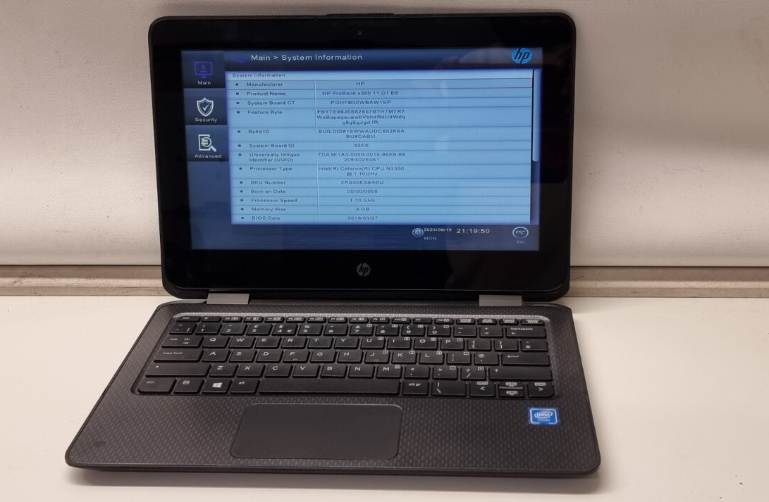 2-in-1 HP ProBook x360 11 G1 EE 11.6″ TOUCHSCREEN 192GB SSD 4GB TABLET LAPTOP