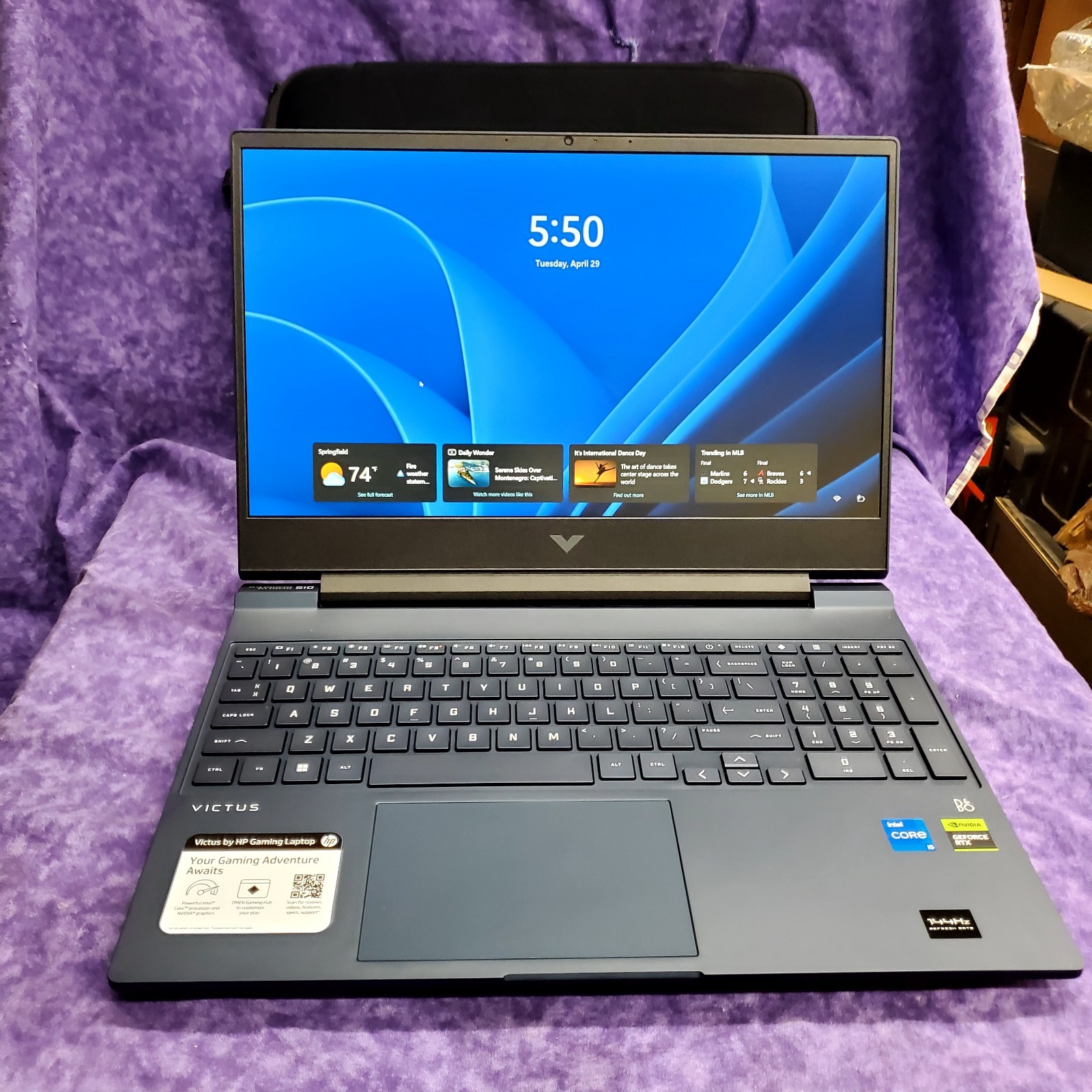 💥OPEN BOX💥HP VICTUS GAMING LAPTOP 15-FA0031DX 15.6″ 12TH GEN INTEL I5 2 GHZ