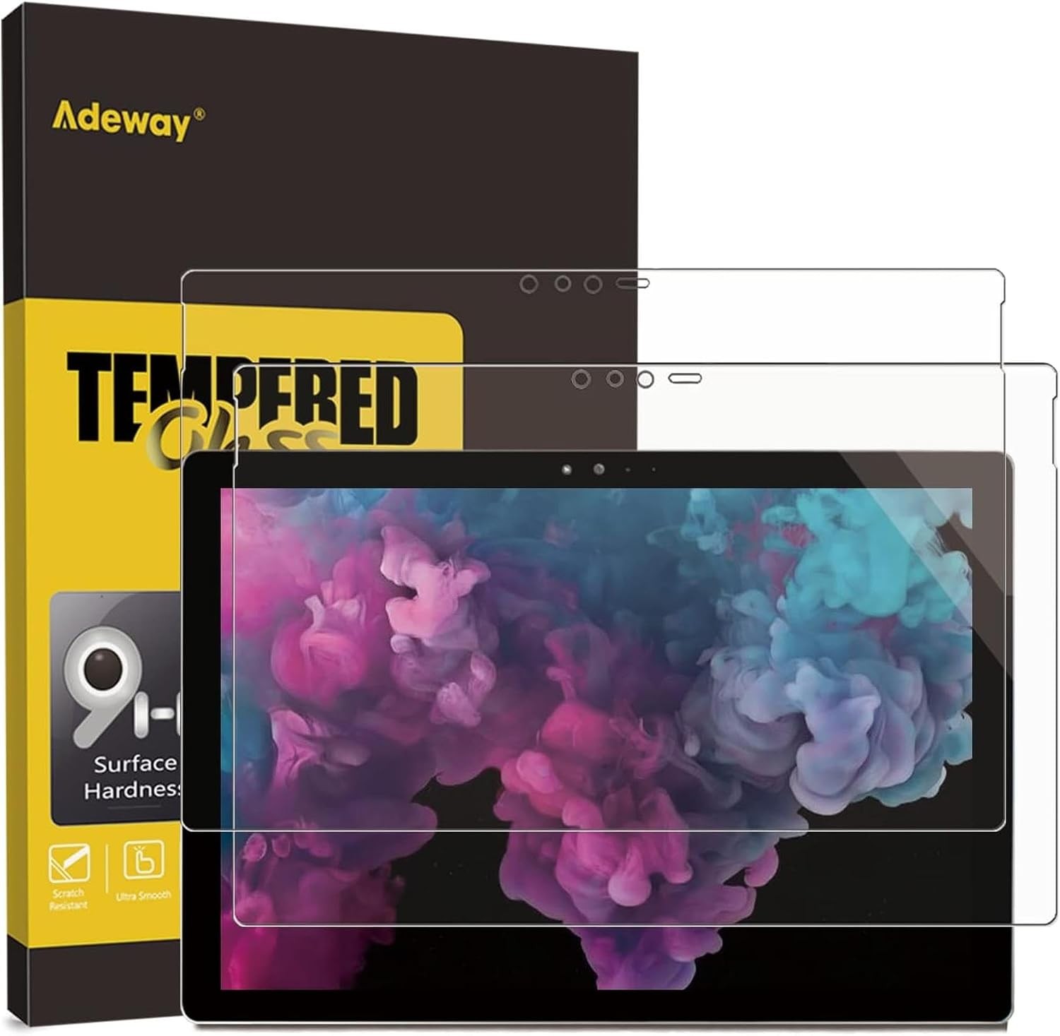 UltraGlass 9H+ Screen Protector for Microsoft Surface Pro 12 inch – 2 Pack