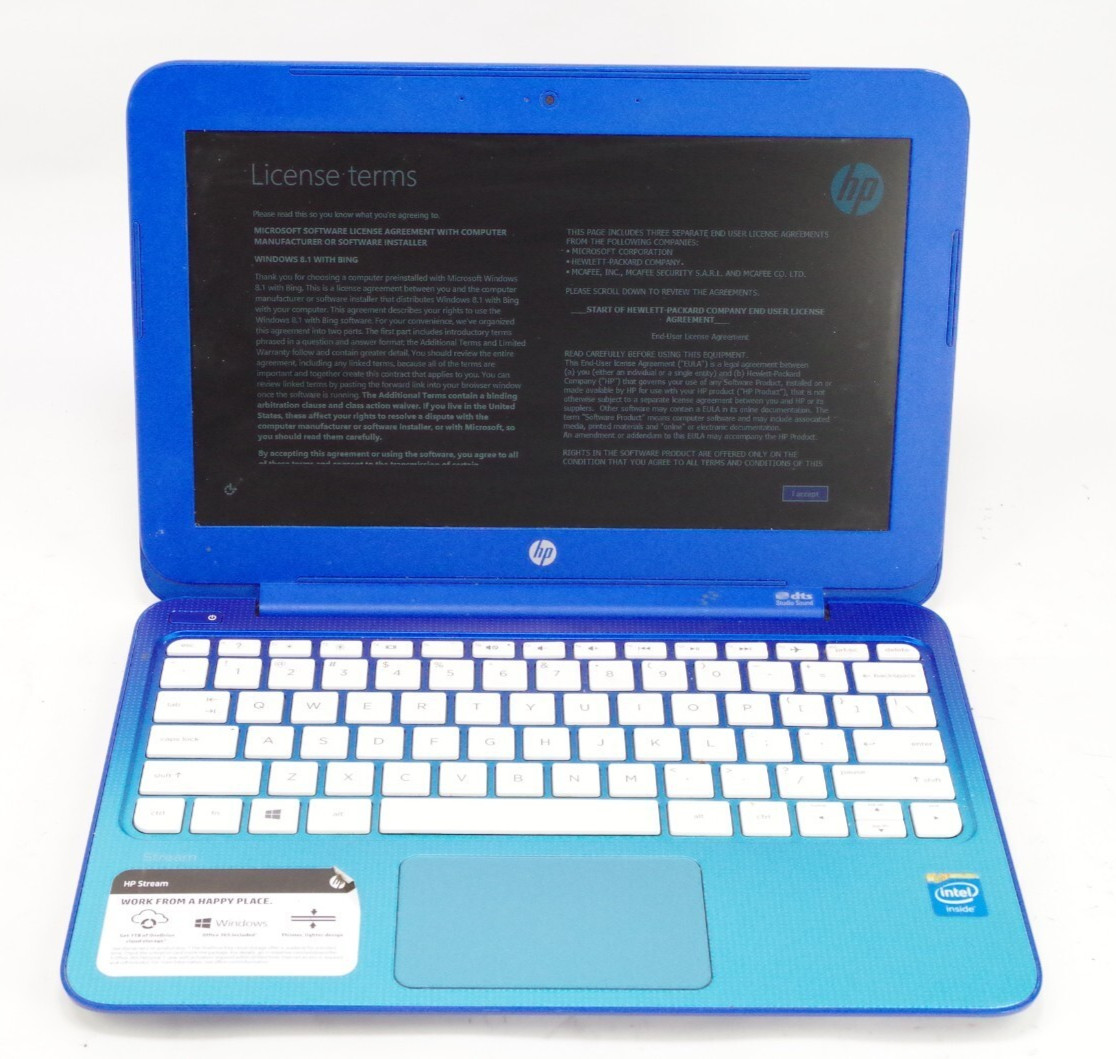 HP 11-d010wm 11″ Laptop 2GB Celeron N2840 2.16 GHz 32GB SSD