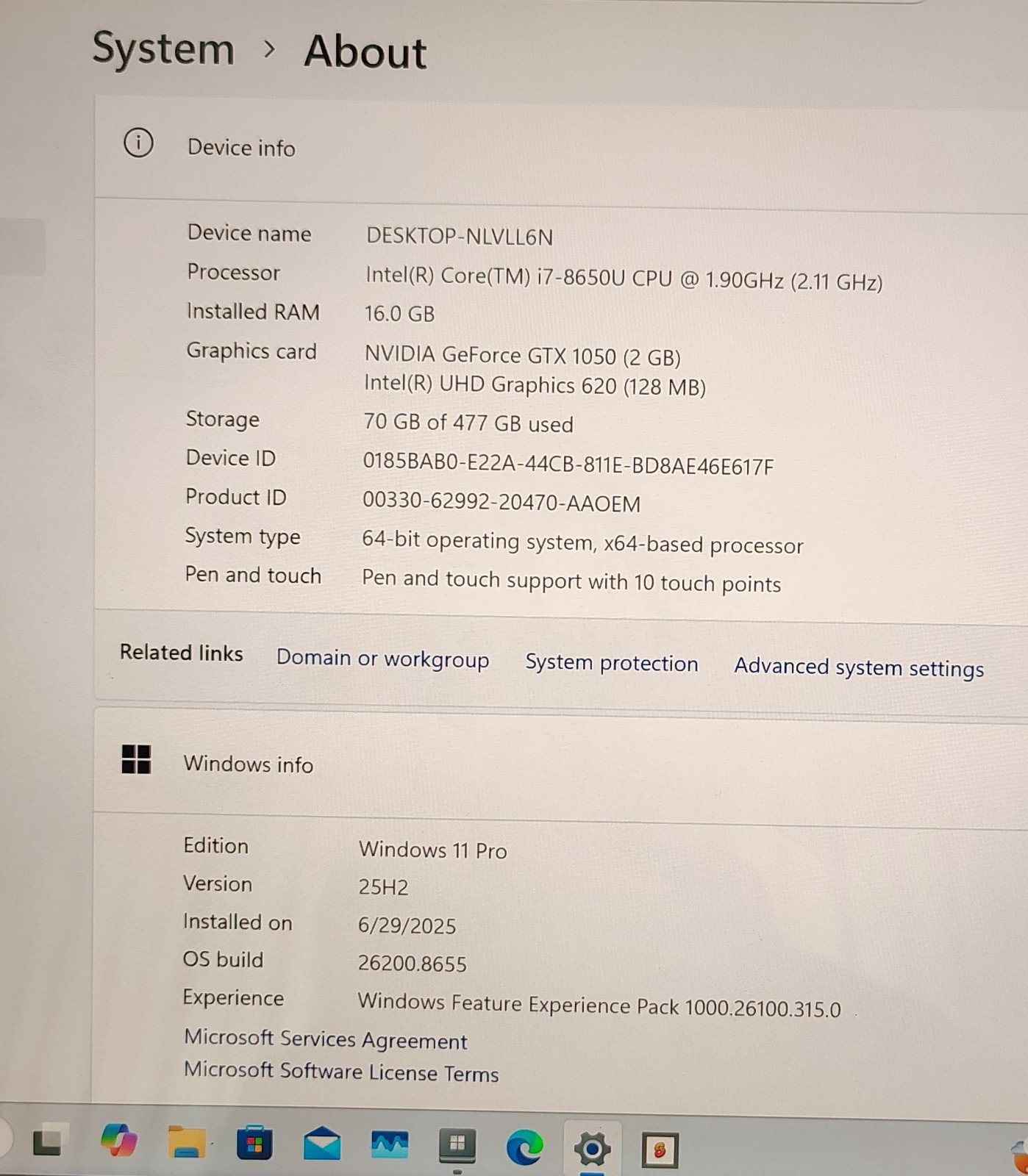 Microsoft 13.5″ Surface Book 2 i7-8650U 16GB 512GB SSD NVIDIA GeForce Win 11 Pro