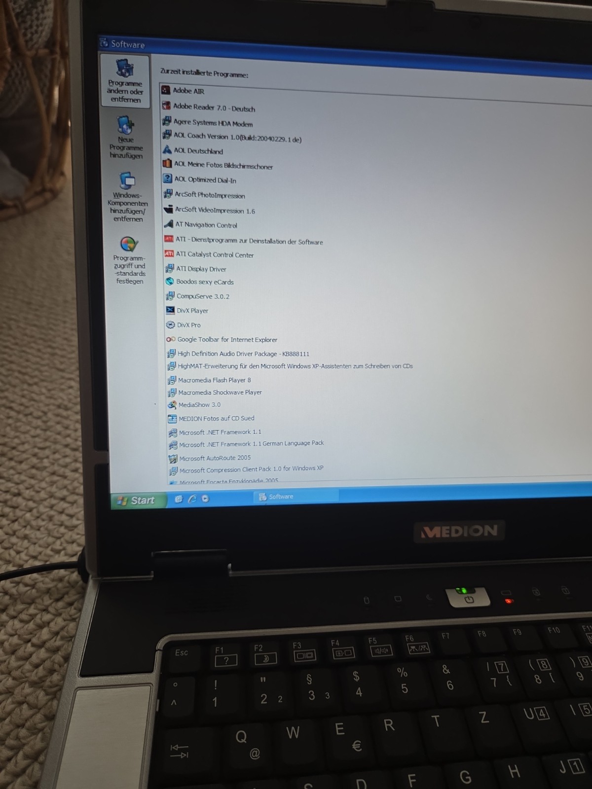 Retro Medion MD95800 Pentium M 1.73GHz ATI X700 XL Windows XP DVI