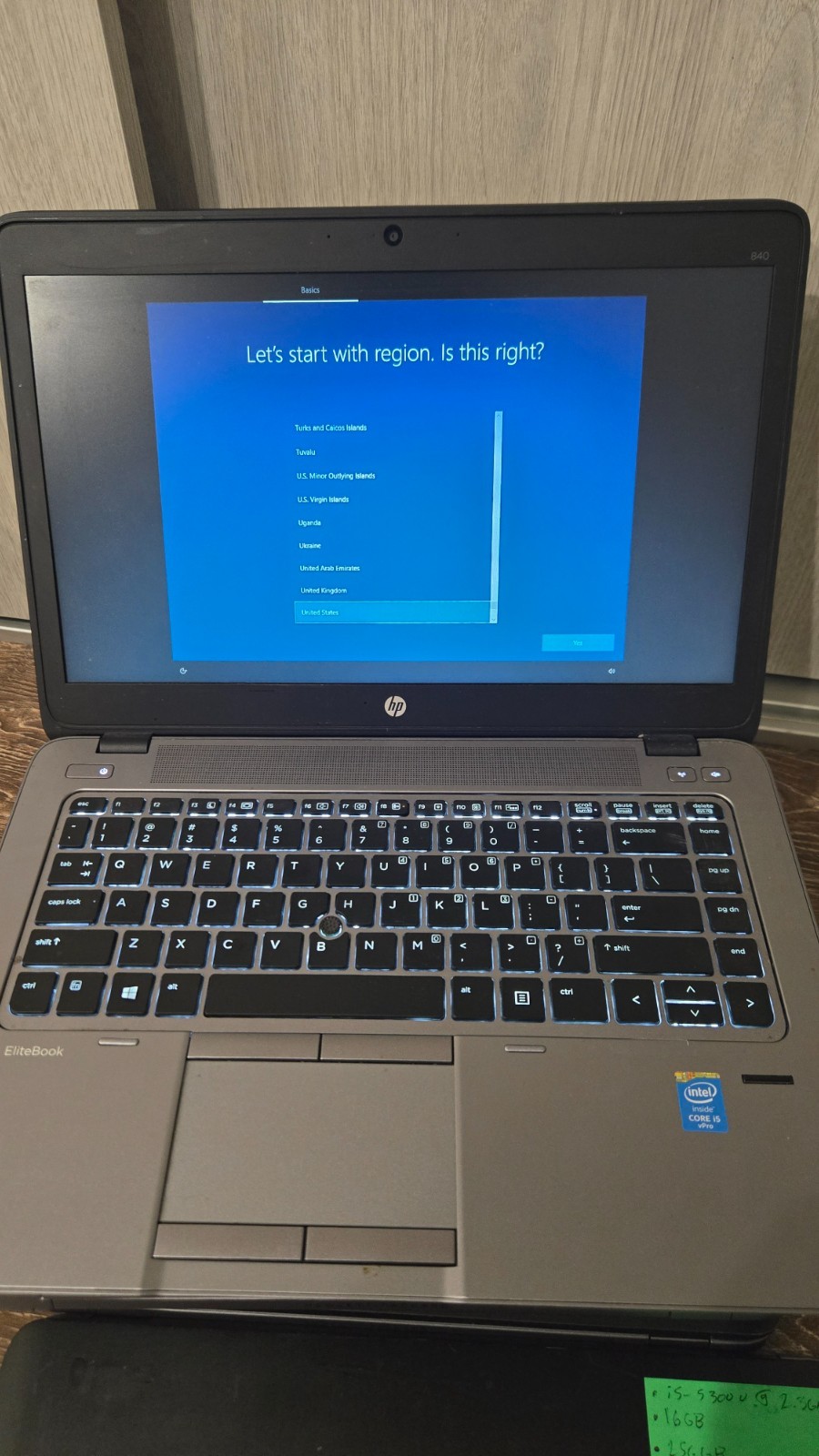 LOT x7 | HP Elitebook 840 G2 14″ Laptop | i5-5300U | 16GB RAM | 256GB SSD | W10P