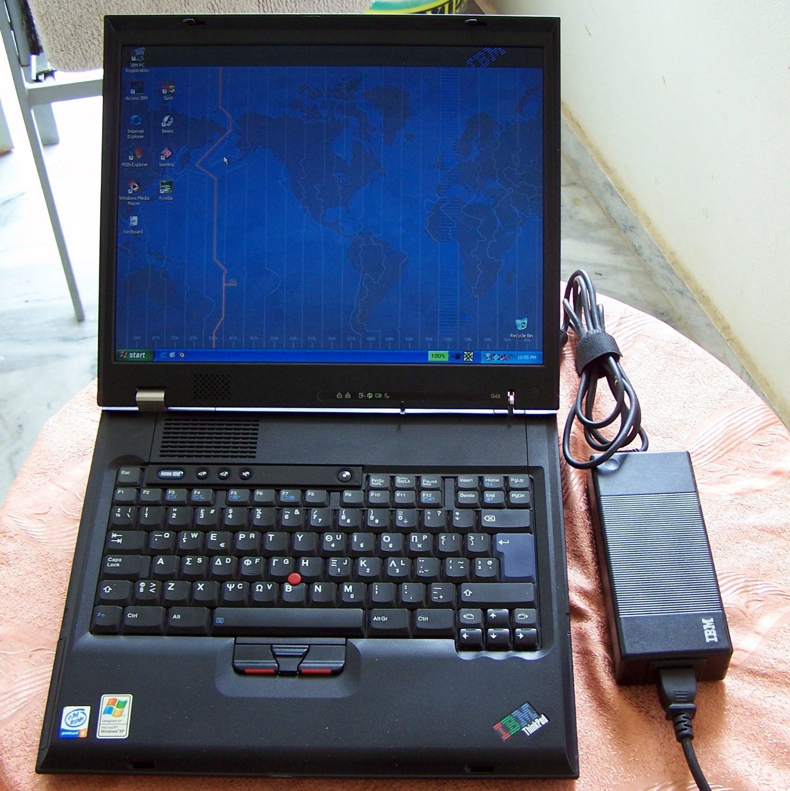 Rare IBM Laptop G-40 Type 2388 Intel-P4 3.0GHz 504MB 60GB Parallel Floppy (x a t