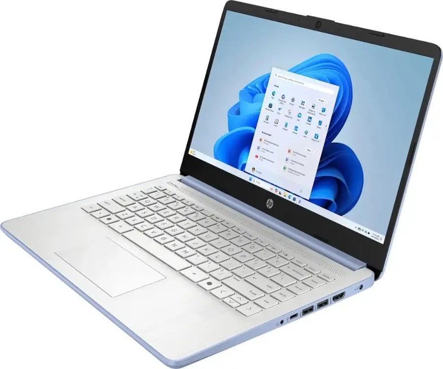 HP 14″ HD Laptop Intel Processor N150 16GB RAM 128eMMC + 256G SD Card Win11Pro