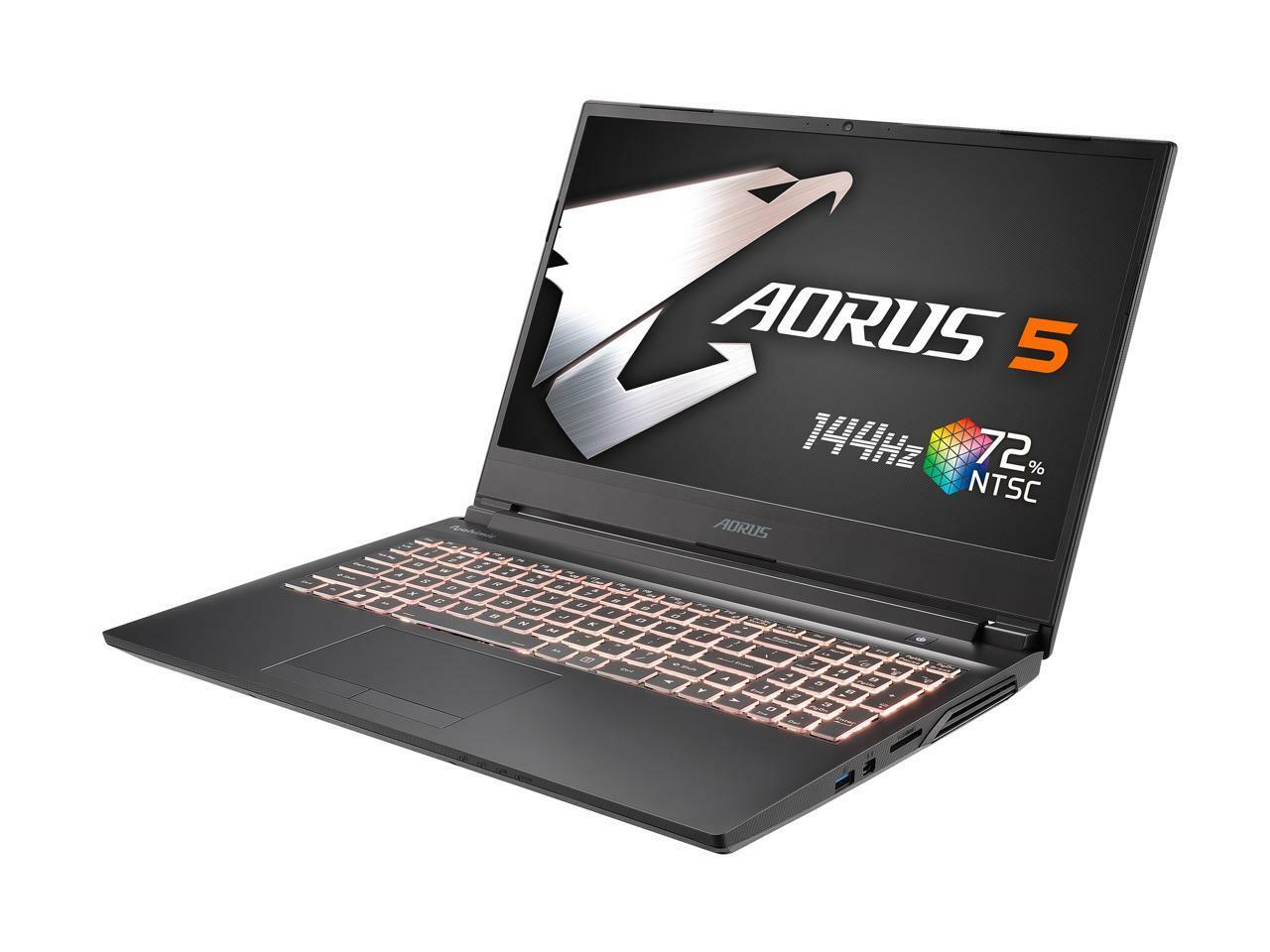 Aorus 5 SB-7US1130SH 15.6″ 144 Hz IPS Intel Core i7 10th Gen 10750H (2.60 GHz) N
