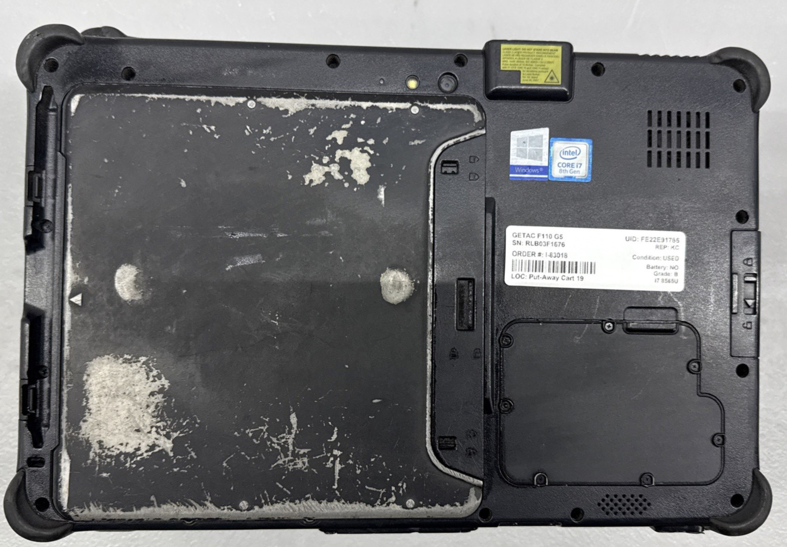LOT OF 3 Getac F110 G5 Rugged Tablets | Core i7-8565U | 8GB RAM | 256 SSD
