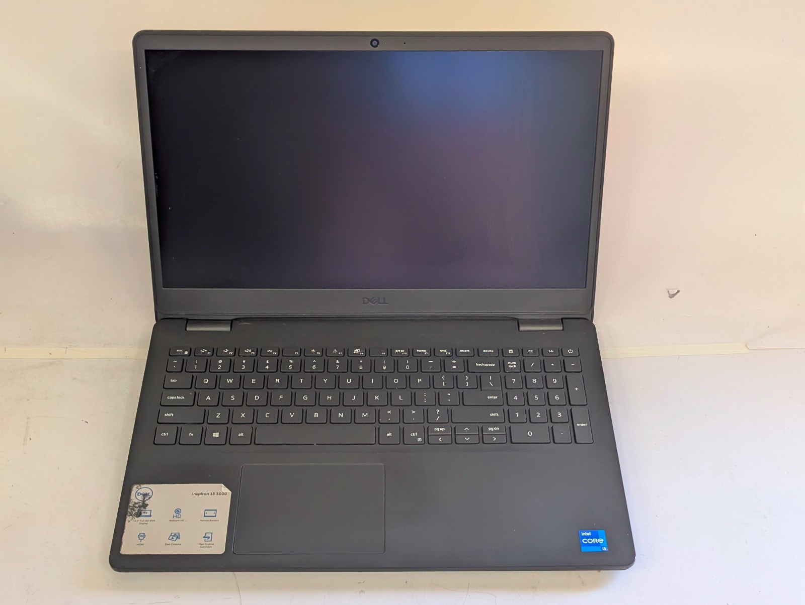 Dell Inspiron 15 3000 15.6”; NO SSD Intel i5-1135G7 2.4GHz NO RAM; bad battery*