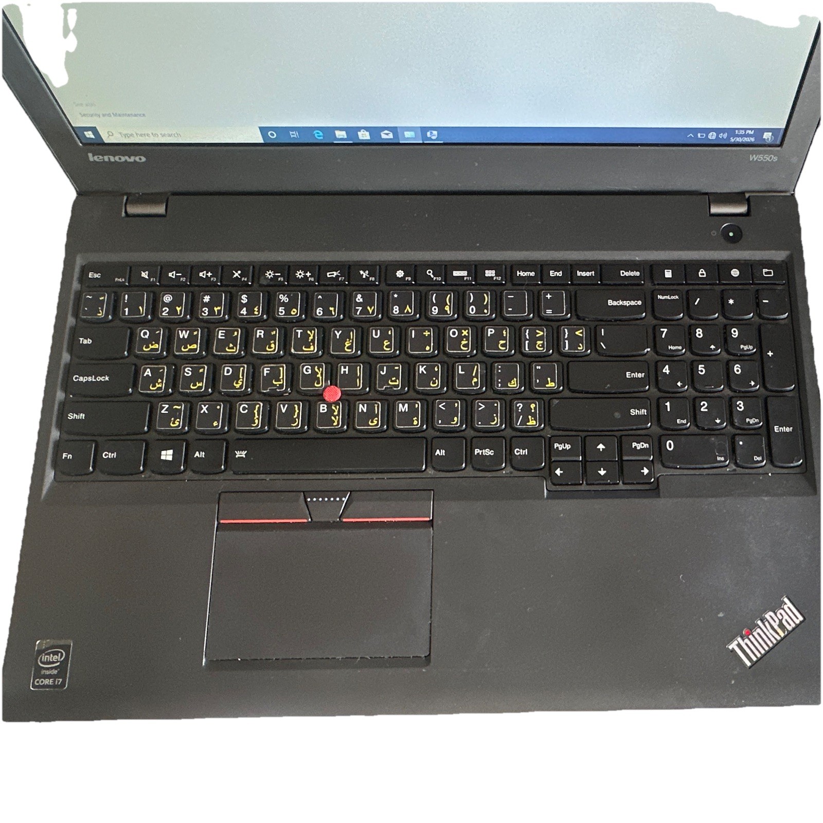 LenovoThinkPadW550s 15.6in i7-5500U 2.40GHz 16GBAM 120GB SSD 500GB HDD NO CHRGR